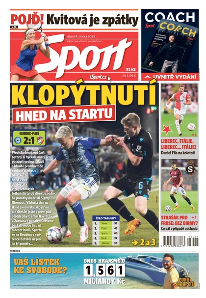 E-magazín Sport - 04.02.2025 - CZECH NEWS CENTER a. s.