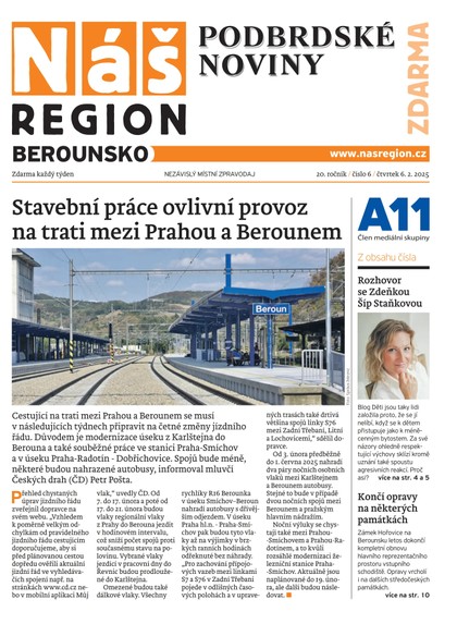 E-magazín Náš Region - Berounsko 6/2025 - A 11 s.r.o.