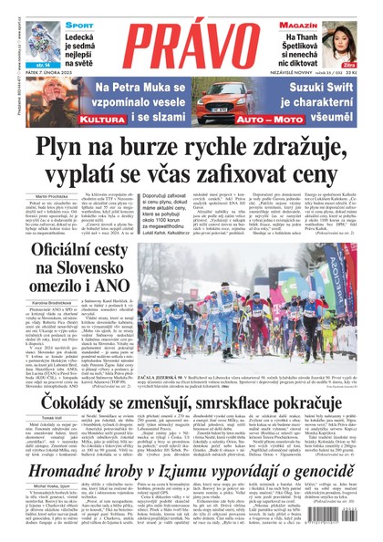 E-magazín Deník Právo - 7.2.2025 - Borgis, a.s.