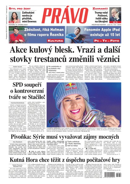 E-magazín Deník Právo - 10.2.2025 - Borgis, a.s.