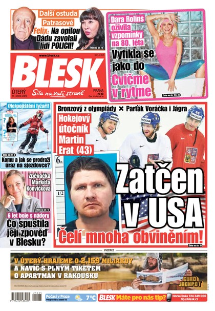 E-magazín Blesk - 11.02.2025 - CZECH NEWS CENTER a. s.