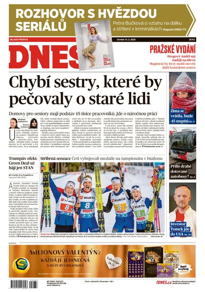 E-magazín MF DNES - 13.02.2025 - MAFRA, a.s.