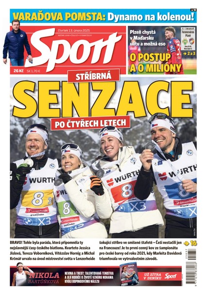 E-magazín Sport - 13.02.2025 - CZECH NEWS CENTER a. s.