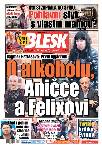 E-magazín Blesk - 15.02.2025 - CZECH NEWS CENTER a. s.