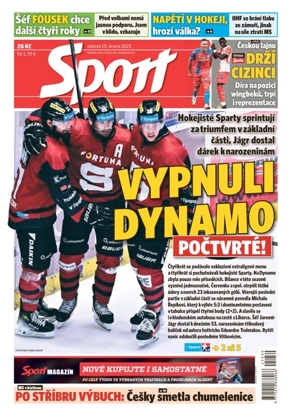 E-magazín Sport - 15.02.2025 - CZECH NEWS CENTER a. s.