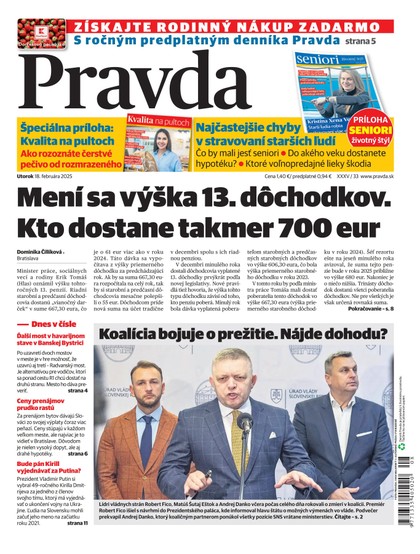 E-magazín Denník Pravda 18. 2. 2025 - OUR MEDIA SR a. s.