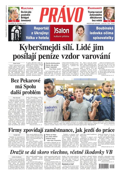 E-magazín Deník Právo - 20.2.2025 - Borgis, a.s.