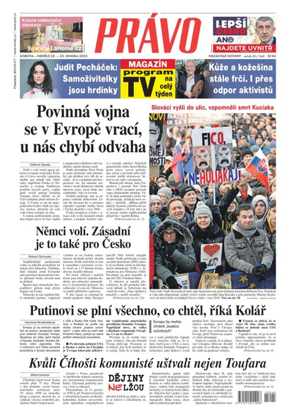 E-magazín Deník Právo - 22.2.2025 - Borgis, a.s.