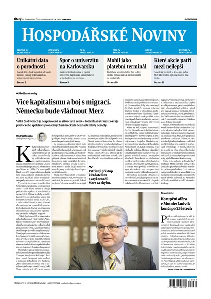 E-magazín HN 039 - 25.2.2025 - Economia, a.s.