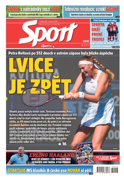 E-magazín Sport - 26.02.2025 - CZECH NEWS CENTER a. s.