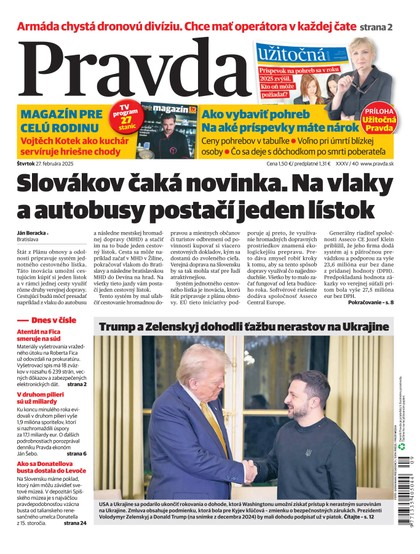 E-magazín Denník Pravda 27. 2. 2025 - OUR MEDIA SR a. s.