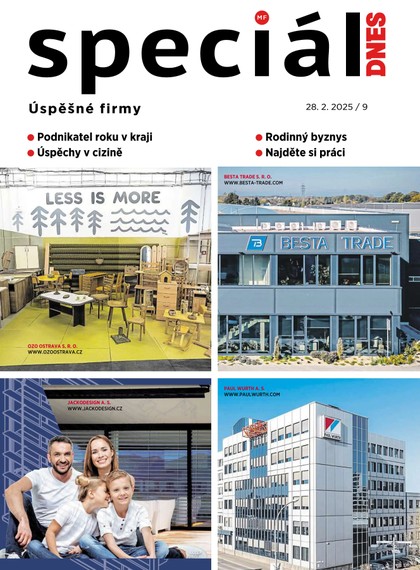 E-magazín Magazín DNES Speciál Magazín DNES Speciál Moravskoslezský - 28.02.2025 - MAFRA, a.s.
