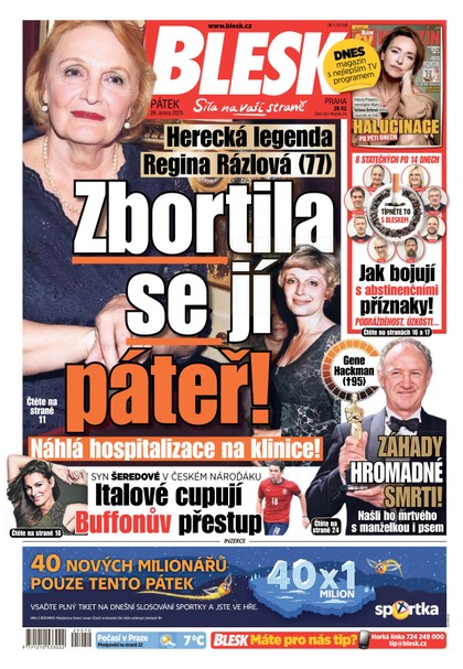 E-magazín Blesk - 28.02.2025 - CZECH NEWS CENTER a. s.