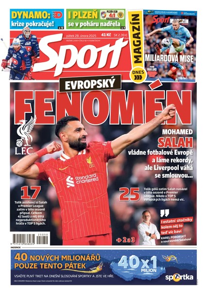 E-magazín Sport - 28.02.2025 - CZECH NEWS CENTER a. s.