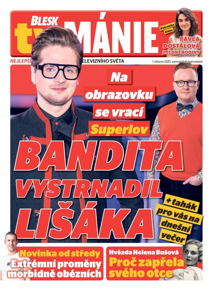 E-magazín Blesk Tv manie - 01.03.2025 - CZECH NEWS CENTER a. s.
