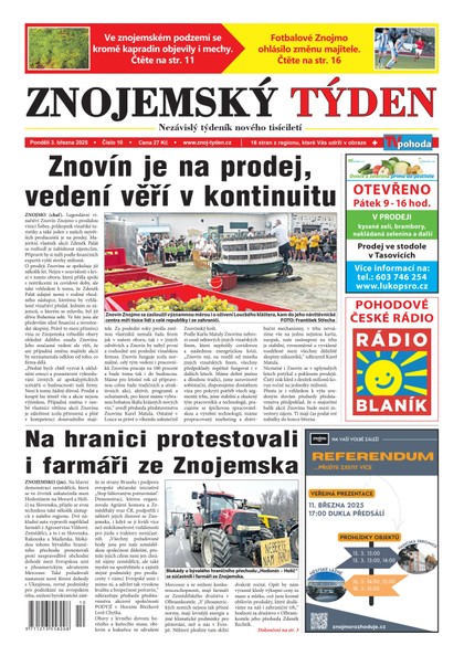 E-magazín Znojemský týden 10/2025 - Znojemský týden