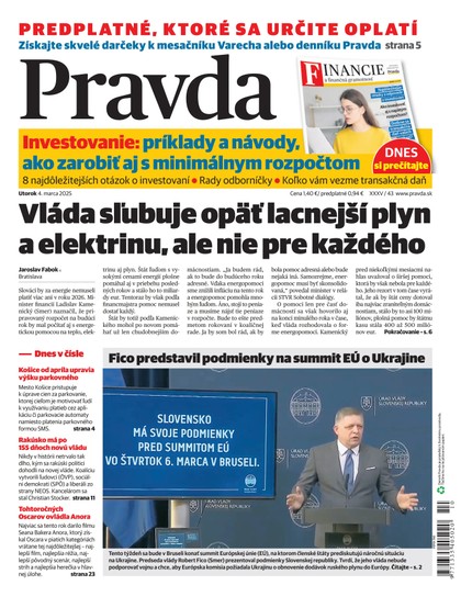 E-magazín Denník Pravda 04. 03. 2025 - OUR MEDIA SR a. s.