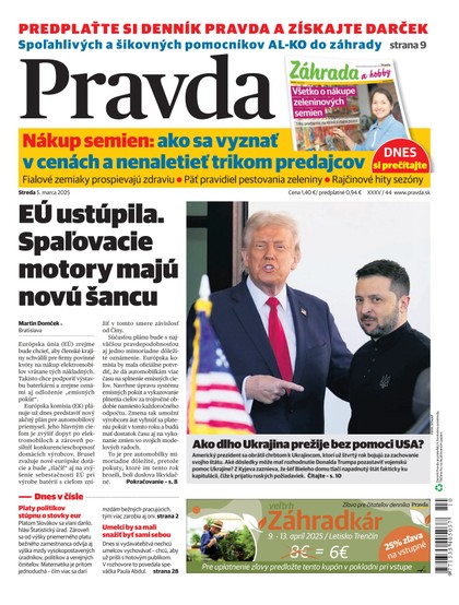 E-magazín Denník Pravda 5. 3. 2025 - OUR MEDIA SR a. s.