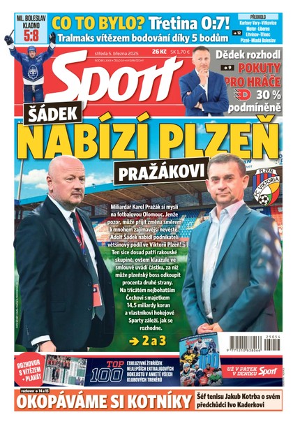 E-magazín Sport - 05.03.2025 - CZECH NEWS CENTER a. s.