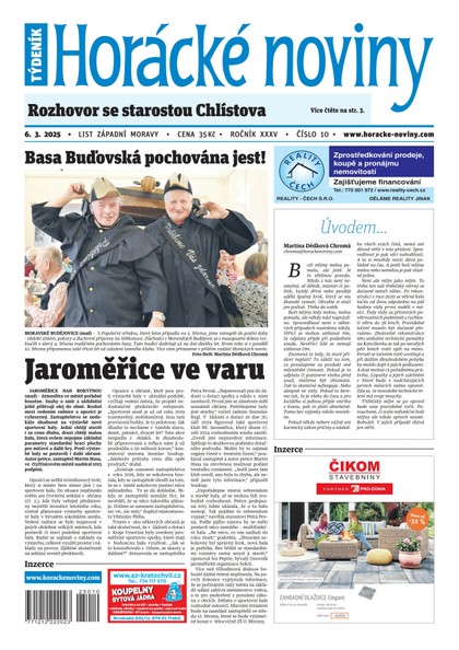 E-magazín Horácké noviny 10/2025 - Horácké noviny