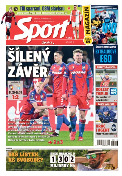 E-magazín Sport - 07.03.2025 - CZECH NEWS CENTER a. s.