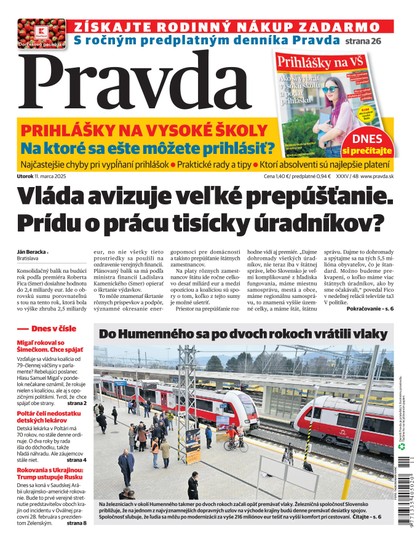 E-magazín Denník Pravda 11. 3. 2025 - OUR MEDIA SR a. s.