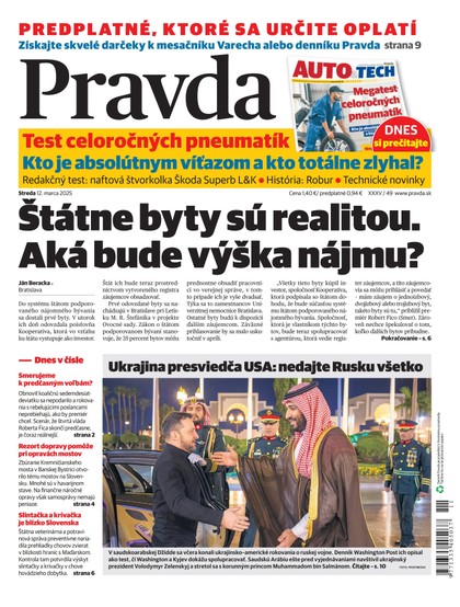 E-magazín Denník Pravda 12. 3. 2025 - OUR MEDIA SR a. s.