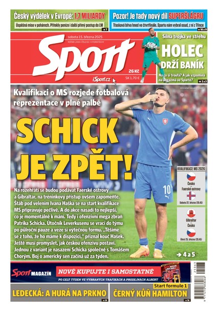 E-magazín Sport - 15.03.2025 - CZECH NEWS CENTER a. s.