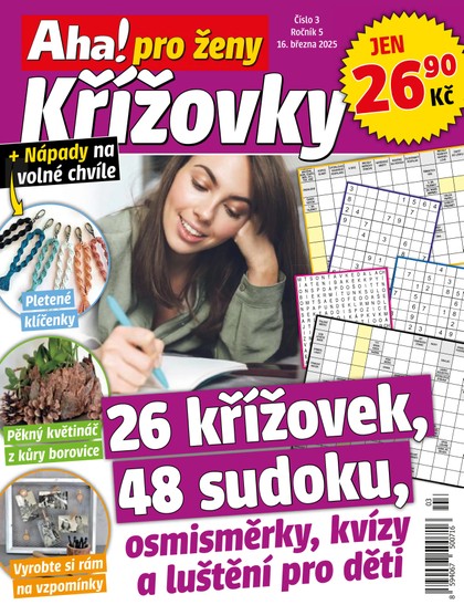E-magazín Aha! pro ženy křížovky 3/2025 - CZECH NEWS CENTER a. s.