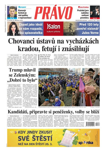 E-magazín Deník Právo - 20.3.2025 - Borgis, a.s.