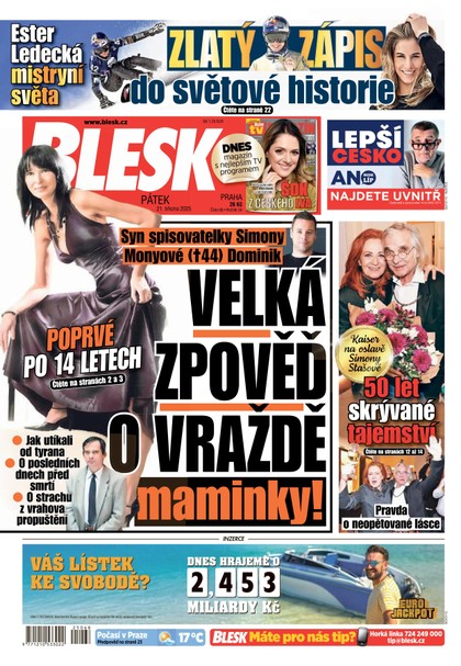 E-magazín Blesk - 21.03.2025 - CZECH NEWS CENTER a. s.