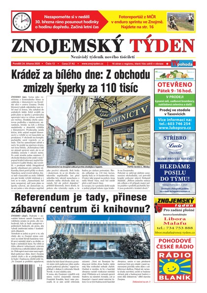E-magazín Znojemský týden 13/2025 - Znojemský týden