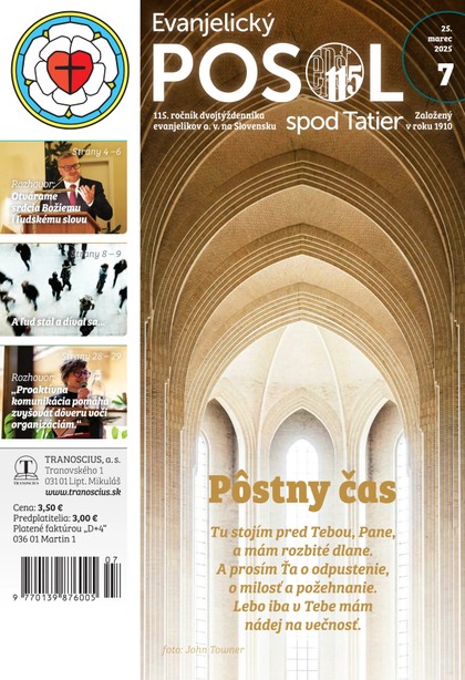 E-magazín Evanjelický posol spod Tatier 07/2025 - TRANOSCIUS a.s.