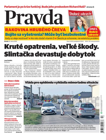 E-magazín Denník Pravda 26. 3. 2025 - OUR MEDIA SR a. s.