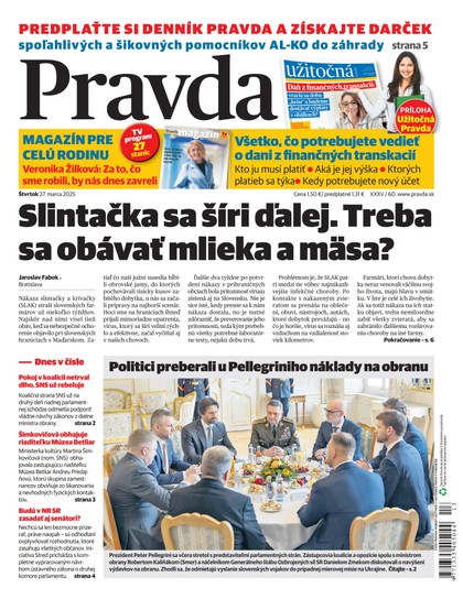 E-magazín Denník Pravda 27. 3. 2025 - OUR MEDIA SR a. s.