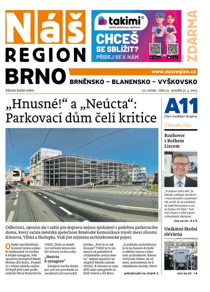 E-magazín Náš Region - Brno 14/2025 - A 11 s.r.o.