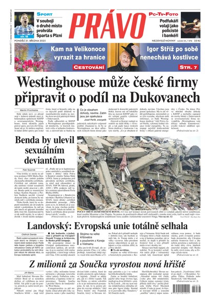 E-magazín Deník Právo - 31.3.2025 - Borgis, a.s.