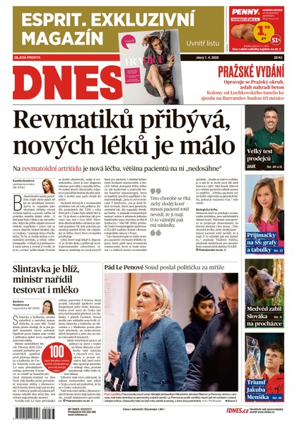 E-magazín MF DNES - 01.04.2025 - MAFRA, a.s.