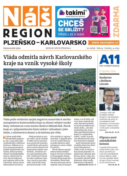 E-magazín Náš Region - Karlovarsko 14/2025 - A 11 s.r.o.