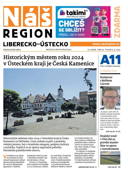 E-magazín Náš Region - Liberecko 14/2025 - A 11 s.r.o.