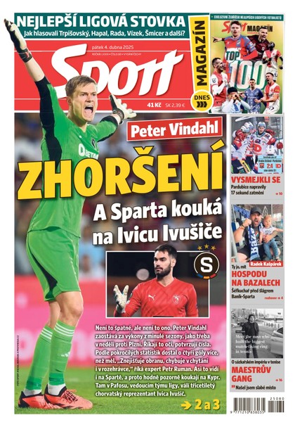 E-magazín Sport - 04.04.2025 - CZECH NEWS CENTER a. s.
