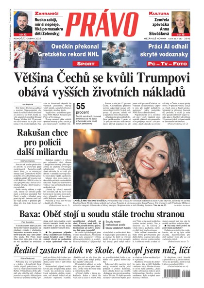 E-magazín Deník Právo - 7.4.2025 - Borgis, a.s.