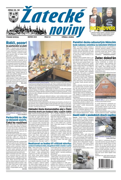 E-magazín Žatecké noviny 14/25 - Ohře Media