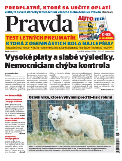 E-magazín Denník Pravda 9. 4. 2025 - OUR MEDIA SR a. s.
