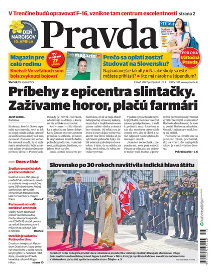 E-magazín Denník Pravda 10. 4. 2025 - OUR MEDIA SR a. s.