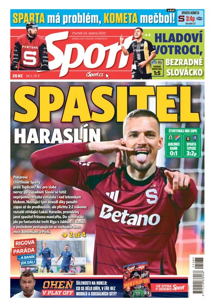 E-magazín Sport - 10.04.2025 - CZECH NEWS CENTER a. s.