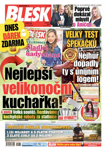 E-magazín Blesk - 11.04.2025 - CZECH NEWS CENTER a. s.