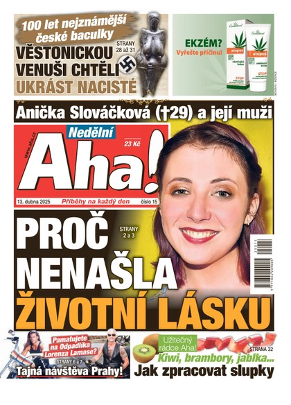 E-magazín NEDĚLNÍ AHA! - 13.04.2025 - CZECH NEWS CENTER a. s.