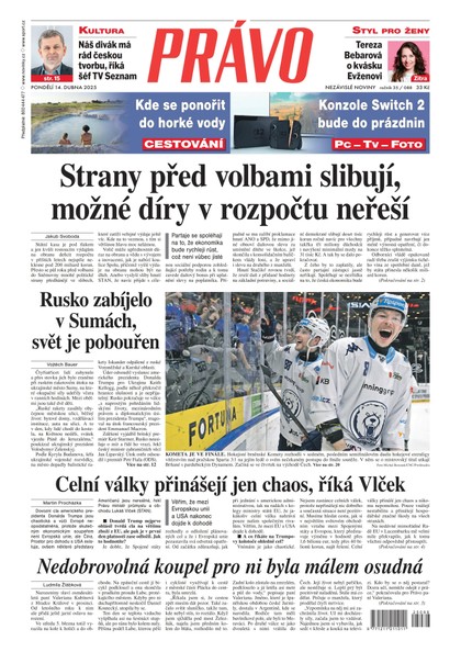 E-magazín Deník Právo - 14.4.2025 - Borgis, a.s.