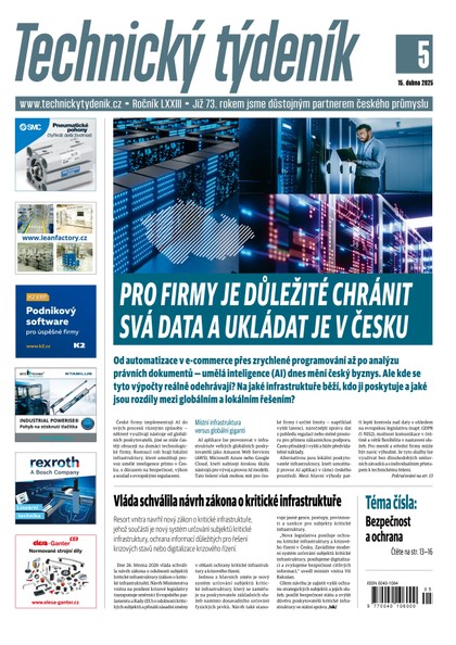 E-magazín Technicky tydenik 05/2025 - Business Media CZ, s.r.o.